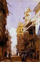 Richard Parkes Bonington - Corso Sant'Anastasia, Verona, with the Palace of Prince Maffei